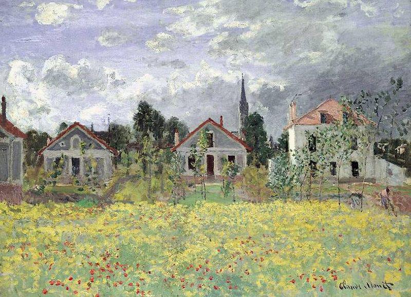 Claude Monet Maisons d'Argenteuil china oil painting image